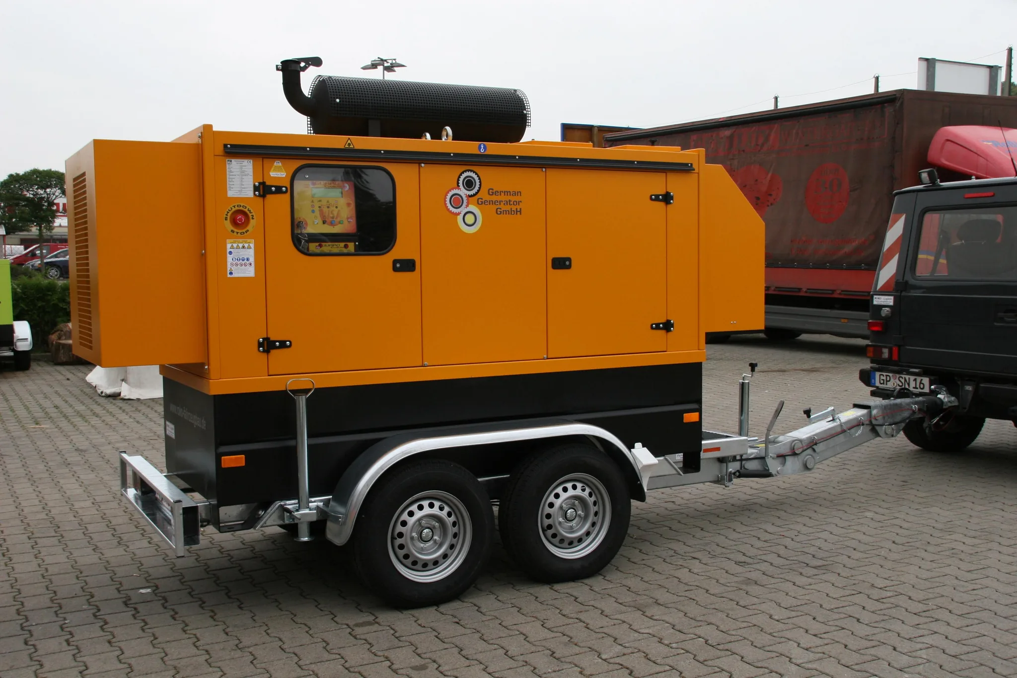 Mobiler Stromerzeuger 150 kVA mit John Deere Dieselmotor und Stamford Generator
