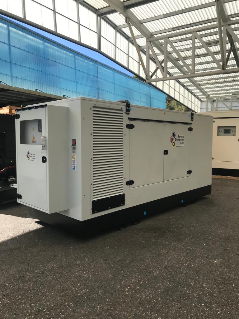 2 x soundproofed natural gas generator sets 450 kVA with SCANIA engine and Stamford alternator